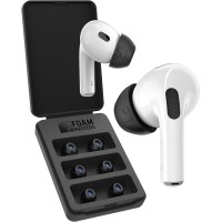 Foam Masters Ultra-Premium Memory Foam Ear Tips for AirPods Pro 1st & 2nd Gen 